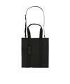 Moschino Rectangular Tote Bag Top Handles In Black