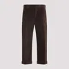 Moschino Corduroy Ribbed Trousers Rolled Hem In Brown