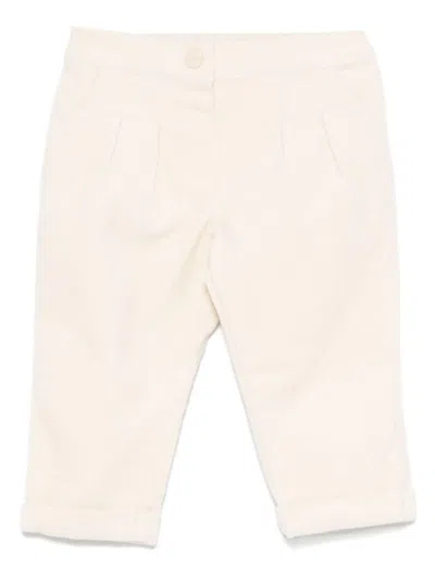 Moschino Babies' Corduroy Trousers In Neutrals
