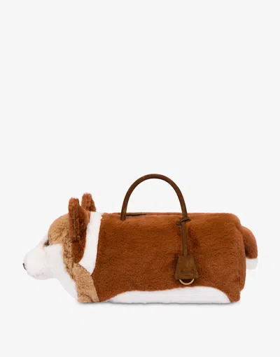 Moschino Corgi Handbag In Brown