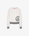 Moschino Cotton And Nylon Pullover Urban In White