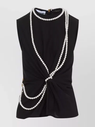 MOSCHINO COTTON AND SILK BLEND TOP