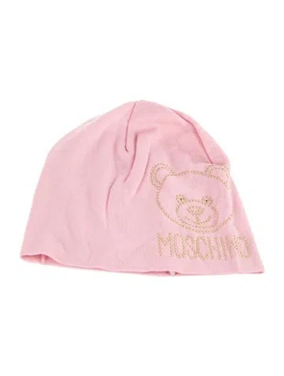 Pre-owned Moschino Cotton Beanie In Pink