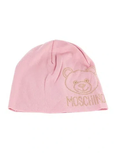Pre-owned Moschino Cotton Beanie  W/tags In Pink