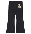 Moschino Elastic Waist Casual Pants In Schwarz