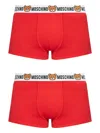 Moschino Bear Motif Stretch-design Hosiery In Red