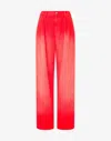 Moschino Cotton Bull Pants Laurel Crown Patch In Arancione