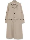 Moschino Cotton Coat In Grey