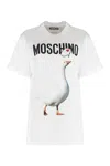 Moschino Classic Cotton T-shirts And Polos Collection In White
