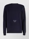 Moschino Cotton Crewneck Sweater With Teddy Bear Pattern