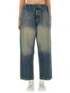 Moschino Cotton Denim Pants In Blue