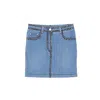 Moschino Couture Couture Cotton Denim Skirt