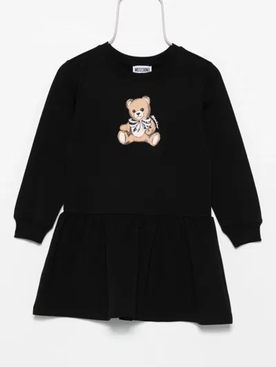 Moschino Cotton Dress In Black
