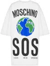 Moschino Cotton Interlock Dress In White