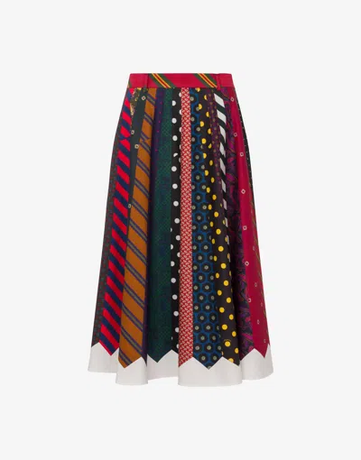 MOSCHINO COTTON GABARDINE SKIRT ARCHIVE