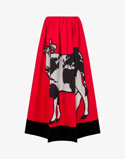 MOSCHINO COTTON GABARDINE SKIRT ARCHIVE