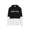Moschino Logo Hooded Sweatshirt In Black