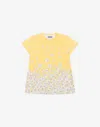 Moschino Cotton Interlock T-shirt Daisies In Yellow