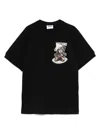 Moschino Cotton Jersey T-shirt In Black
