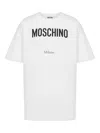 Moschino Classic Cotton T-shirts And Polos Collection In White