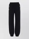Moschino Cotton Joggers With Ribbed Elastic Waist