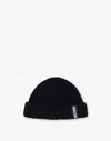 Moschino Cappello In Maglia Di Cotone In Black