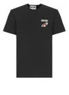 Moschino T-shirt With Logo Patch In Black
