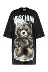 Moschino Teddy Bear-print T-shirt Mini Dress In Black