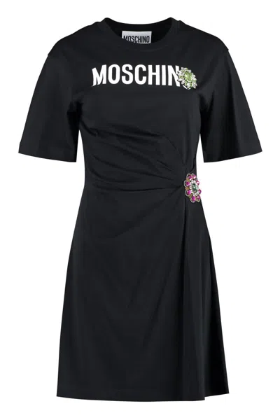 Moschino Mini Dress In Black