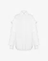Moschino Cotton Muslin Shirt Multi Collars In White