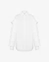 Moschino Cotton Muslin Shirt Multi Collars In White