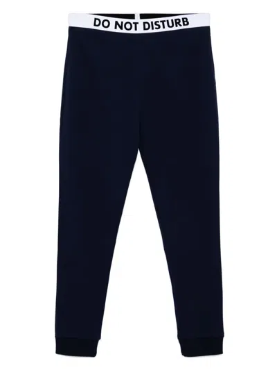 Moschino Cotton Pants In Blue