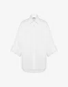 Moschino Stylish Top Featuring Wide Sleeves And Collar In White