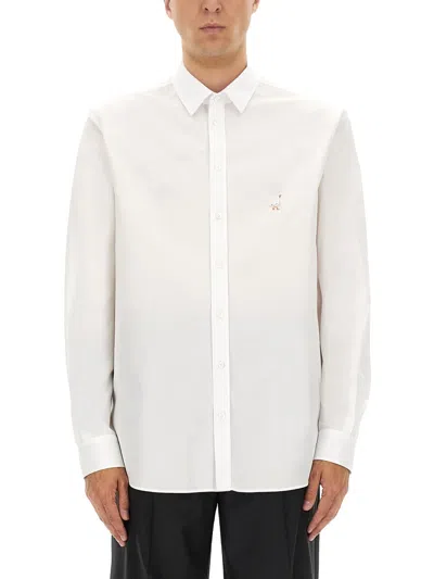 Moschino Cotton Poplin Shirt In White