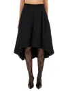 Moschino Cotton Poplin Skirt In Black