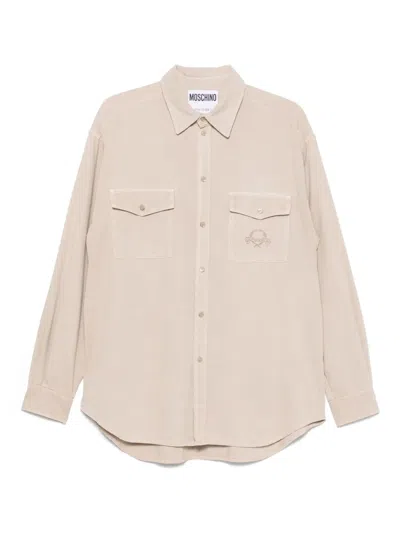 Moschino Cotton Shirt In Neutral
