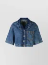 Moschino Cotton Shirt Cropped Short Sleeves