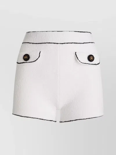 MOSCHINO COTTON SHORTS TEXTURED FABRIC
