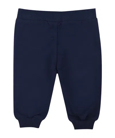 Moschino Cotton Sports Trousers In Blue