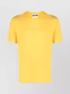 Moschino Cotton Stretch Crew Neck T-shirt In Gold