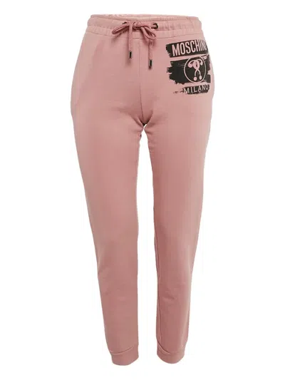 Pre-owned Moschino Cotton Sweatpants In Pink