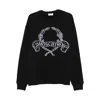Moschino Sweatshirt With Laurel Crown Logo Embroidery In Black