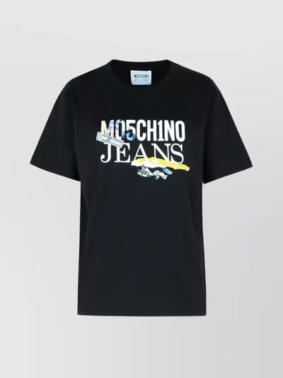 Moschino Short-sleeved T-shirt In Black