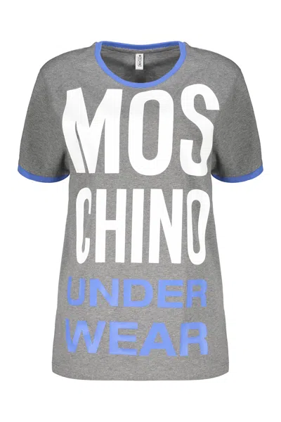 Moschino Cotton T-shirt In Grey