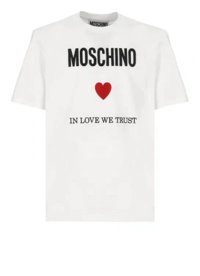 Moschino Cotton T-shirt In White