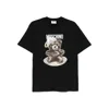 Moschino Teddy Bear-print T-shirt Mini Dress In Black