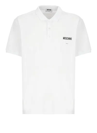 MOSCHINO COTTON THREE-BUTTON POLO SHIRT