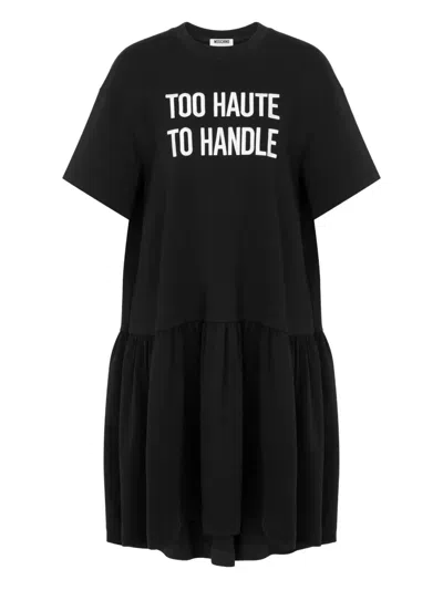 MOSCHINO COTTON TIERED MINI DAY DRESS