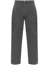 Moschino Cotton Trousers In 灰色