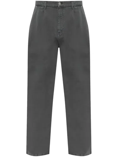 Moschino Cotton Trousers In 灰色